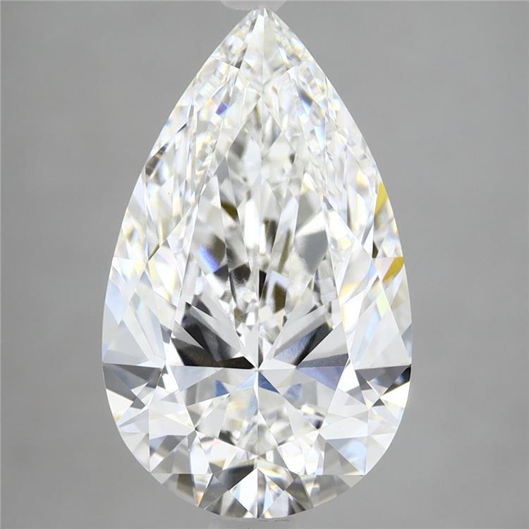 4.58 Carat Pear Shaped, Ideal Cut, E Color, VVS2 Clarity, IGI Certified Lab Grown Diamond