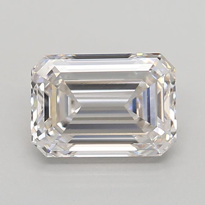 1.54 Carat Emerald Shaped, Ideal Cut, G Color, VVS2 Clarity, IGI Certified Lab Grown Diamond