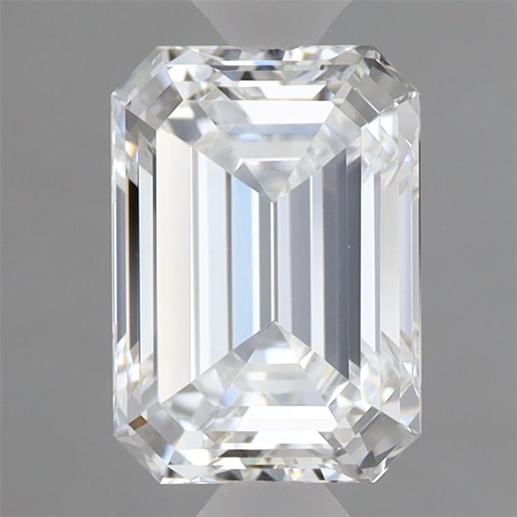 1.72 Carat Emerald Shaped, Ideal Cut, F Color, VS1 Clarity, IGI Certified Lab Grown Diamond