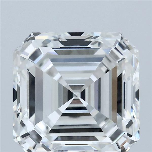 5.01 Carat Asscher Shaped, Ideal Cut, E Color, VVS2 Clarity, IGI Certified Lab Grown Diamond
