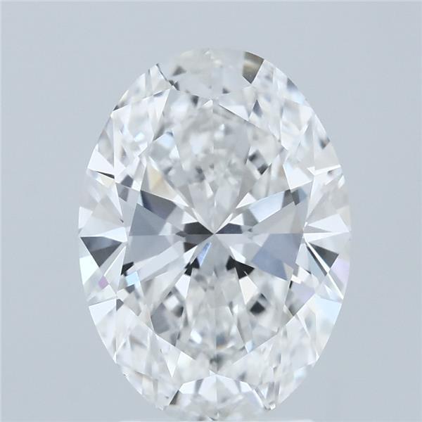 3.00 Carat Oval Shaped, Excellent Cut, E Color, VVS2 Clarity, IGI Certified Lab Grown Diamond