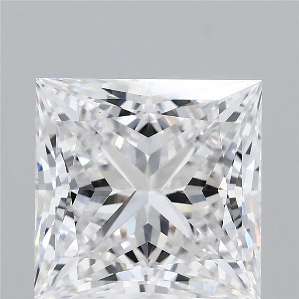 3.22 Carat Princess Shaped, Ideal Cut, D Color, VS1 Clarity, IGI Certified Lab Grown Diamond
