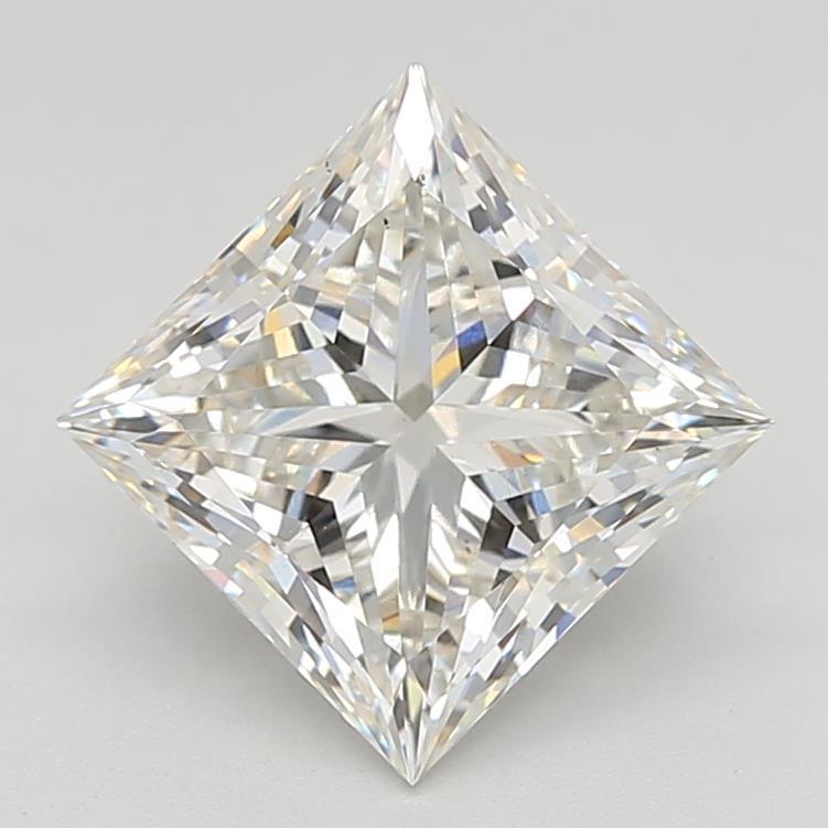 4.05 Carat Princess Shaped, Ideal Cut, G Color, VS1 Clarity, IGI Certified Lab Grown Diamond