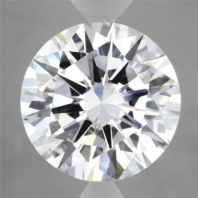 6.26 Carat Round Shaped, Excellent Cut, F Color, VVS2 Clarity, IGI Certified Lab Grown Diamond