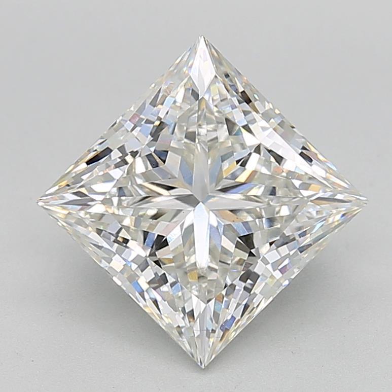 4.06 Carat Princess Shaped, Ideal Cut, G Color, VS1 Clarity, IGI Certified Lab Grown Diamond