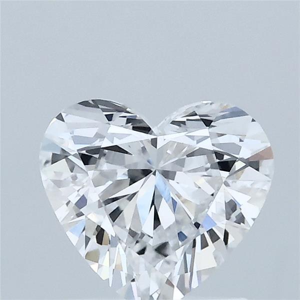 1.07 Carat Heart Shaped, Ideal Cut, D Color, VVS2 Clarity, IGI Certified Lab Grown Diamond