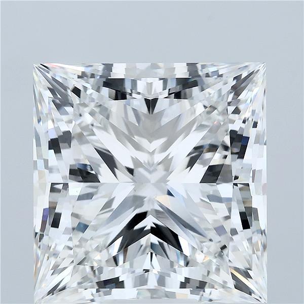 15.00 Carat Princess Shaped, Ideal Cut, F Color, VS1 Clarity, IGI Certified Lab Grown Diamond