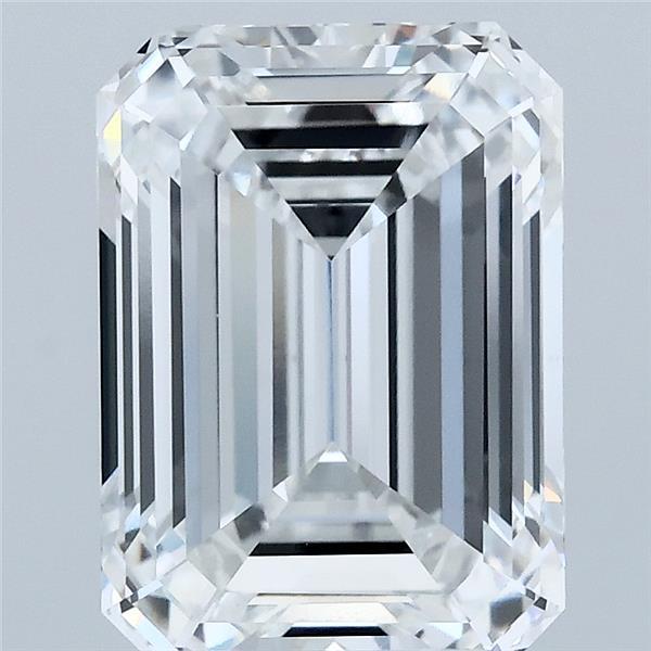 4.11 Carat Emerald Shaped, Ideal Cut, E Color, VVS2 Clarity, IGI Certified Lab Grown Diamond