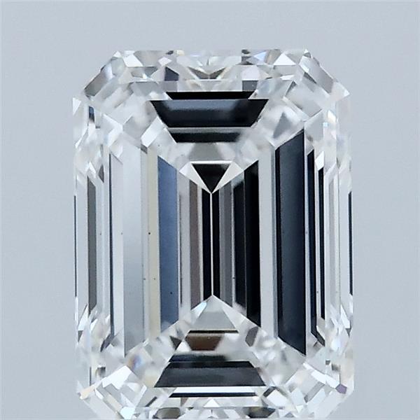 2.03 Carat Emerald Shaped, Ideal Cut, D Color, VS1 Clarity, IGI Certified Lab Grown Diamond