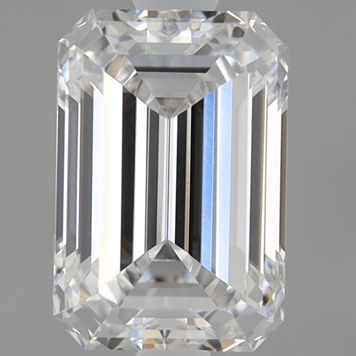 0.94 Carat Emerald Shaped, Ideal Cut, E Color, VVS2 Clarity, IGI Certified Lab Grown Diamond