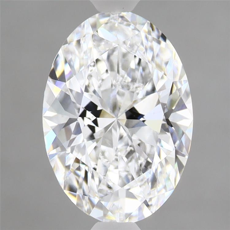 2.06 Carat Oval Shaped, Ideal Cut, D Color, VVS2 Clarity, IGI Certified Lab Grown Diamond