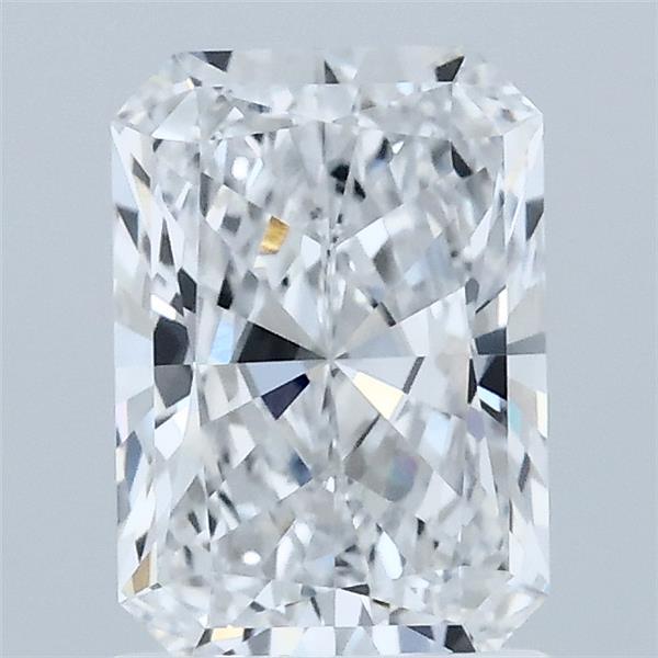 1.58 Carat Radiant Shaped, Ideal Cut, D Color, VVS2 Clarity, IGI Certified Lab Grown Diamond