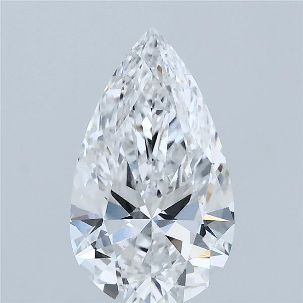 1.56 Carat Pear Shaped, Ideal Cut, D Color, VVS2 Clarity, IGI Certified Lab Grown Diamond