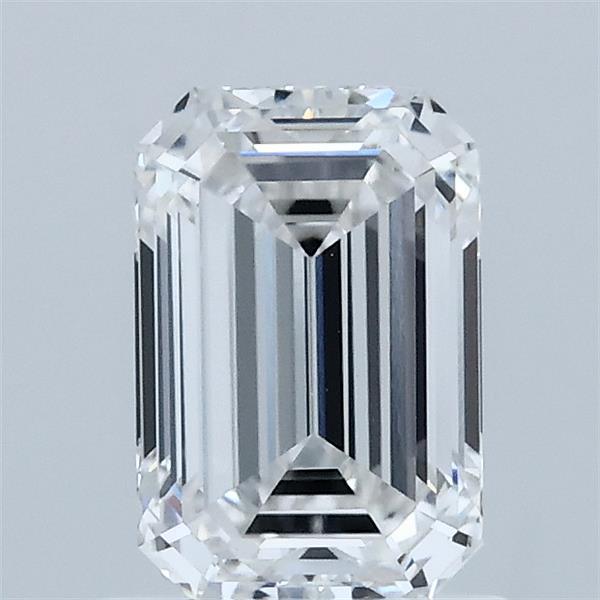 1.15 Carat Emerald Shaped, Ideal Cut, E Color, VVS1 Clarity, IGI Certified Lab Grown Diamond