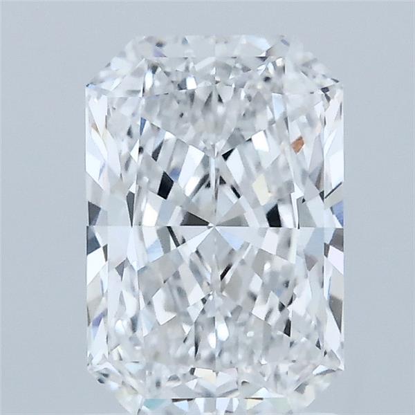 1.57 Carat Radiant Shaped, Ideal Cut, D Color, VVS2 Clarity, IGI Certified Lab Grown Diamond