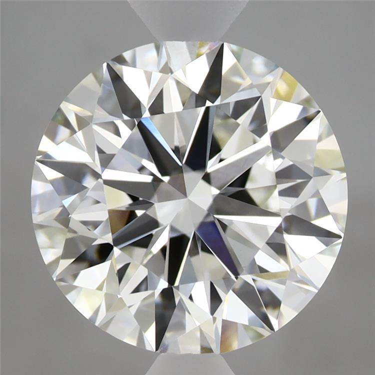 4.00 Carat Round Shaped, Excellent Cut, G Color, VVS2 Clarity, IGI Certified Lab Grown Diamond