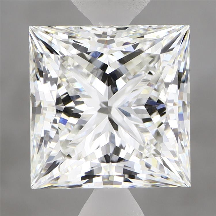 4.07 Carat Princess Shaped, Ideal Cut, F Color, VVS2 Clarity, IGI Certified Lab Grown Diamond