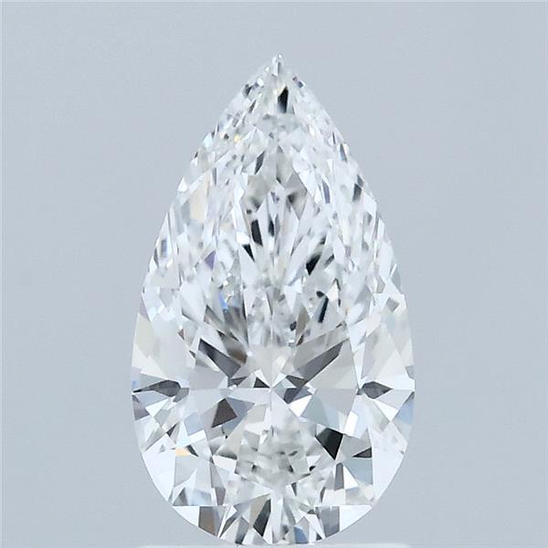 1.10 Carat Pear Shaped, Ideal Cut, E Color, VVS2 Clarity, IGI Certified Lab Grown Diamond