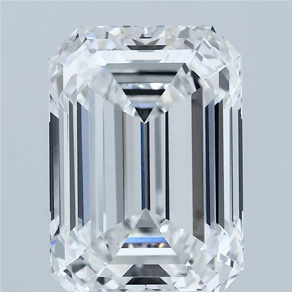 3.51 Carat Emerald Shaped, Ideal Cut, E Color, VVS2 Clarity, IGI Certified Lab Grown Diamond