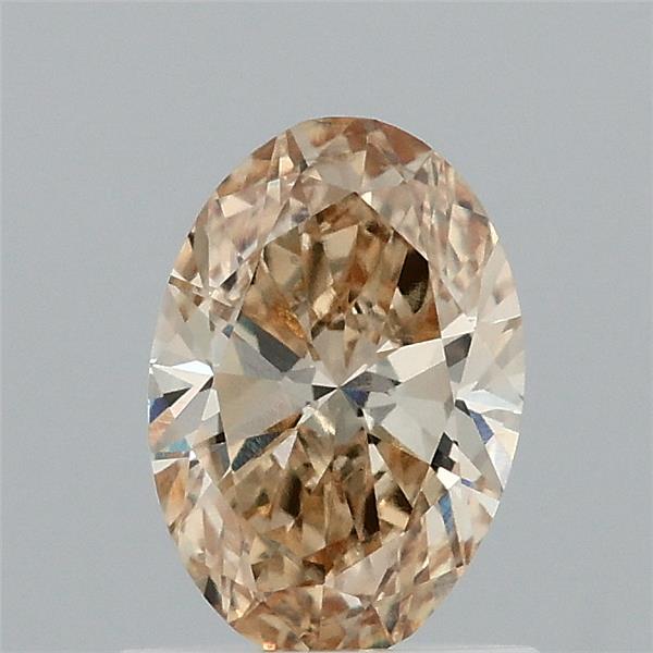 0.84 Carat Oval Shaped, Ideal Cut, FANCY INTENSE YELLOW Color, VVS2 Clarity, IGI Certified Lab Grown Diamond