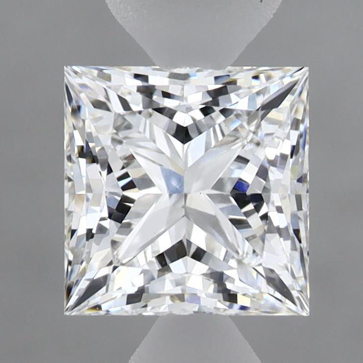 1.58 Carat Princess Shaped, Ideal Cut, D Color, VVS2 Clarity, IGI Certified Lab Grown Diamond