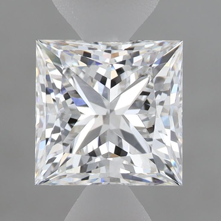 1.53 Carat Princess Shaped, Excellent Cut, D Color, VS1 Clarity, IGI Certified Lab Grown Diamond