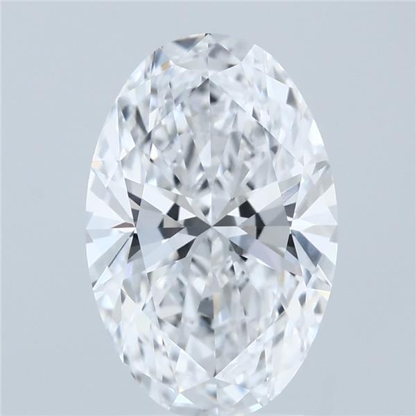3.00 Carat Oval Shaped, Ideal Cut, D Color, VVS1 Clarity, IGI Certified Lab Grown Diamond