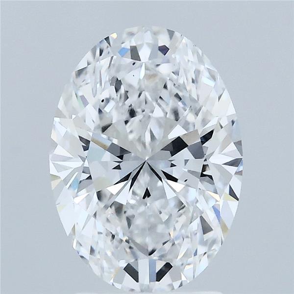 2.07 Carat Oval Shaped, Ideal Cut, D Color, VS2 Clarity, IGI Certified Lab Grown Diamond
