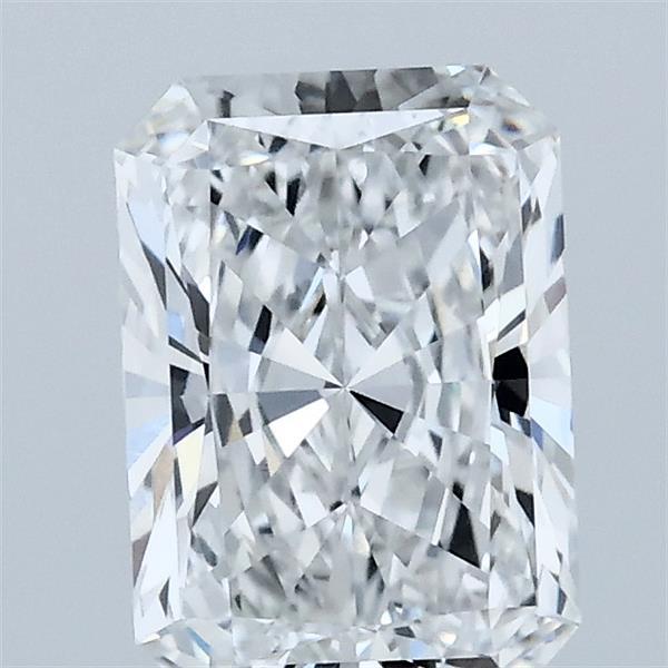1.53 Carat Radiant Shaped, Ideal Cut, D Color, VVS2 Clarity, IGI Certified Lab Grown Diamond