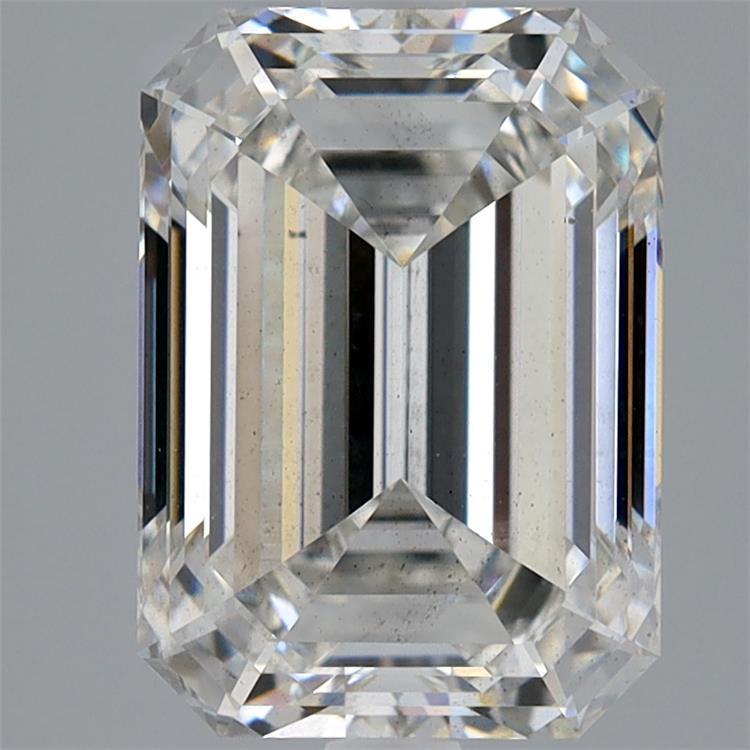 4.02 Carat Emerald Shaped, Ideal Cut, F Color, SI1 Clarity, IGI Certified Lab Grown Diamond