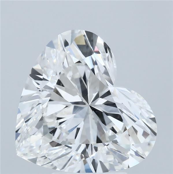 5.02 Carat Heart Shaped, Ideal Cut, F Color, VVS2 Clarity, IGI Certified Lab Grown Diamond