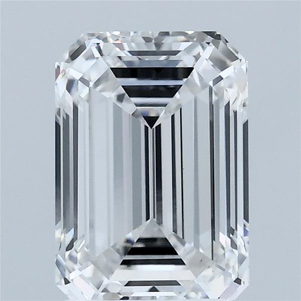 2.06 Carat Emerald Shaped, Ideal Cut, D Color, VS1 Clarity, IGI Certified Lab Grown Diamond