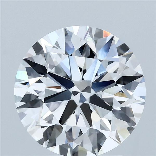 3.00 Carat Round Shaped, Excellent Cut, D Color, VVS2 Clarity, IGI Certified Lab Grown Diamond