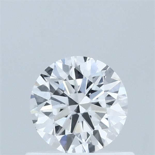 0.58 Carat Round Shaped, Very Good Cut, D Color, VVS2 Clarity, IGI Certified Lab Grown Diamond