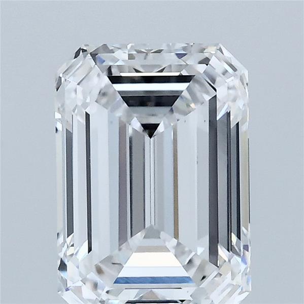 2.01 Carat Emerald Shaped, Ideal Cut, D Color, VVS2 Clarity, IGI Certified Lab Grown Diamond