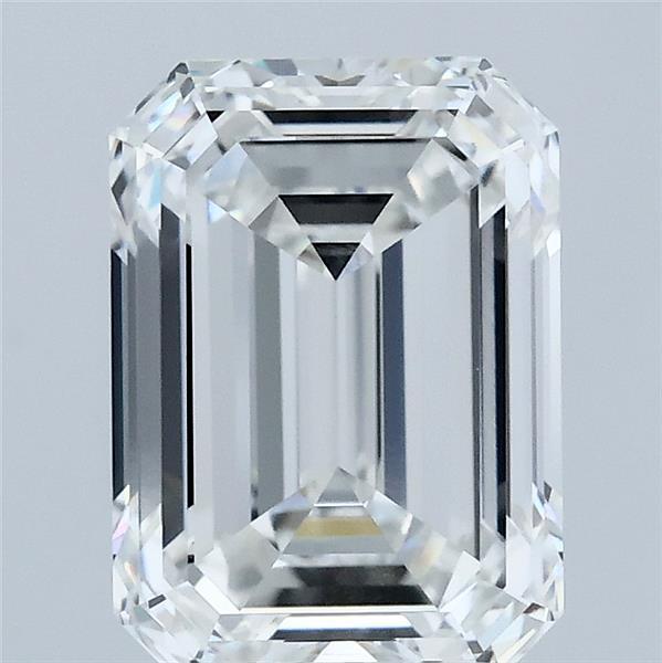 3.05 Carat Emerald Shaped, Ideal Cut, F Color, VVS2 Clarity, IGI Certified Lab Grown Diamond