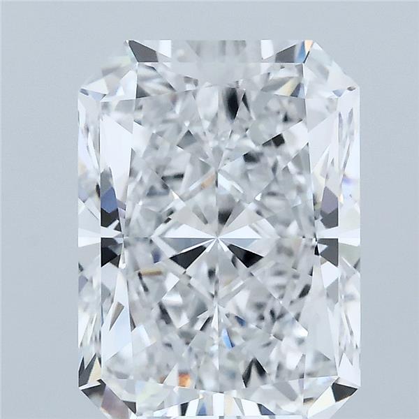4.03 Carat Radiant Shaped, Excellent Cut, D Color, VVS2 Clarity, IGI Certified Lab Grown Diamond