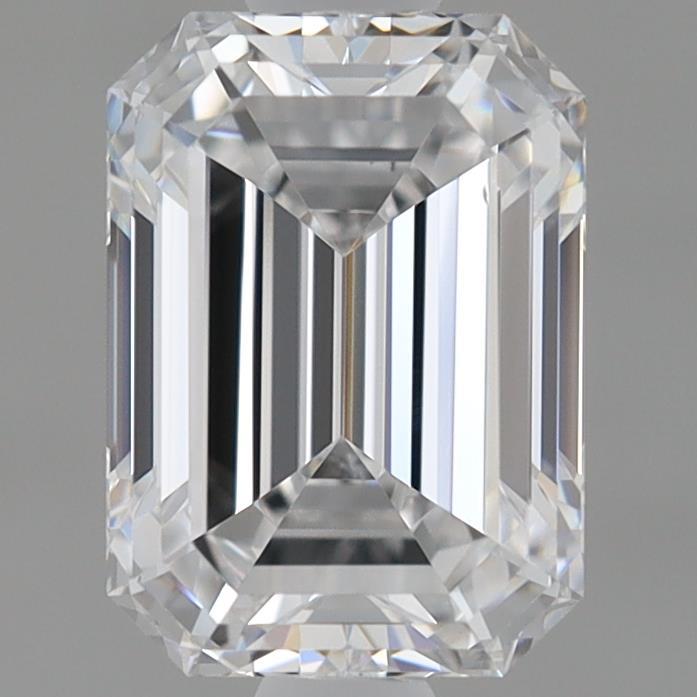 0.93 Carat Emerald Shaped, Ideal Cut, D Color, VS1 Clarity, IGI Certified Lab Grown Diamond