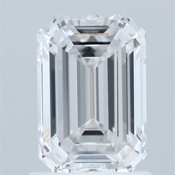 1.38 Carat Emerald Shaped, Ideal Cut, D Color, VVS1 Clarity, IGI Certified Lab Grown Diamond