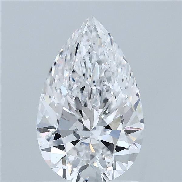 1.55 Carat Pear Shaped, Ideal Cut, D Color, VVS2 Clarity, IGI Certified Lab Grown Diamond