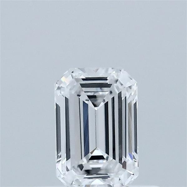 0.51 Carat Emerald Shaped, Ideal Cut, D Color, VS1 Clarity, IGI Certified Lab Grown Diamond