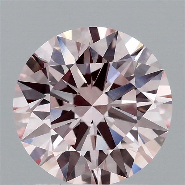 2.05 Carat Round Shaped, Ideal Cut, FANCY PINK Color, VVS2 Clarity, IGI Certified Lab Grown Diamond