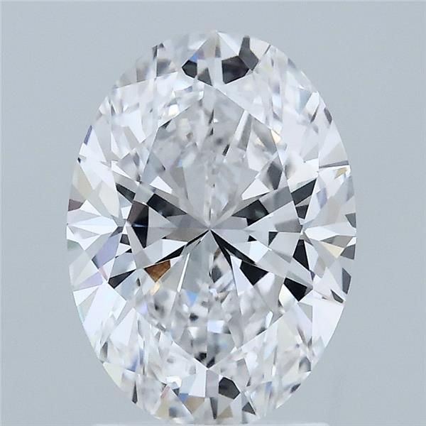 2.03 Carat Oval Shaped, Ideal Cut, D Color, VVS2 Clarity, IGI Certified Lab Grown Diamond