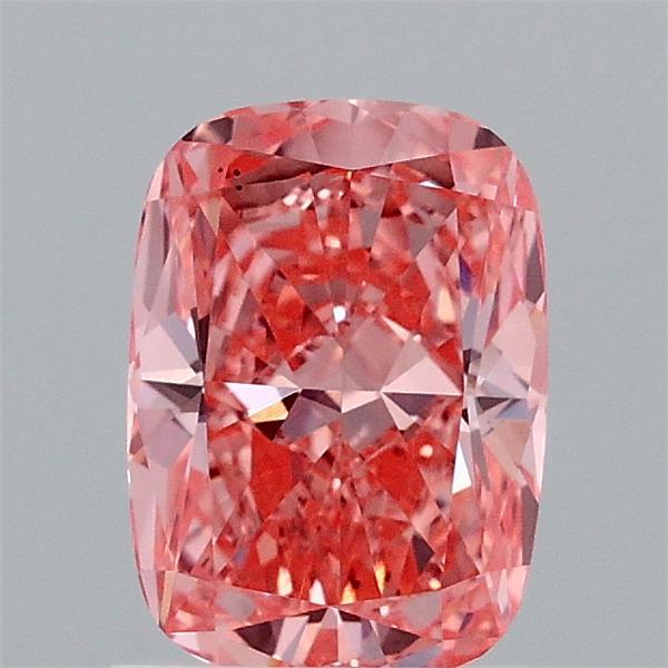 1.06 Carat Cushion Shaped, Ideal Cut, FANCY VIVID PINK Color, VS1 Clarity, IGI Certified Lab Grown Diamond