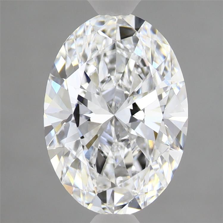 2.05 Carat Oval Shaped, Ideal Cut, D Color, VVS2 Clarity, IGI Certified Lab Grown Diamond