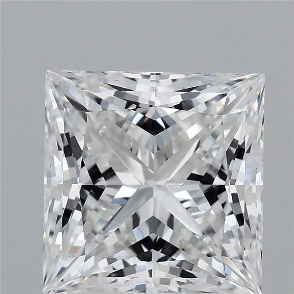 3.23 Carat Princess Shaped, Ideal Cut, E Color, VVS2 Clarity, IGI Certified Lab Grown Diamond