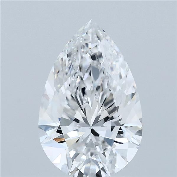2.04 Carat Pear Shaped, Excellent Cut, D Color, VVS2 Clarity, IGI Certified Lab Grown Diamond