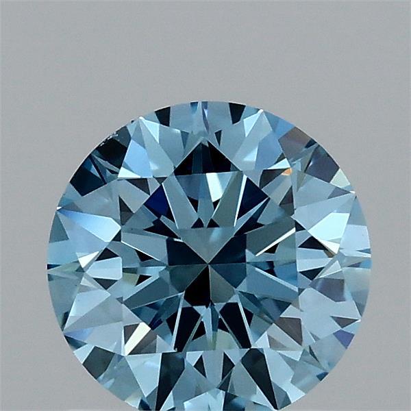 1.10 Carat Round Shaped, Excellent Cut, FANCY VIVID BLUE Color, VVS2 Clarity, IGI Certified Lab Grown Diamond