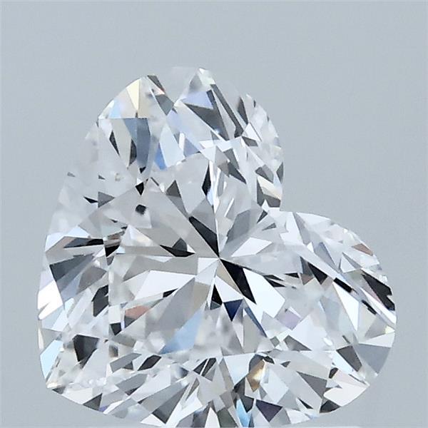1.54 Carat Heart Shaped, Ideal Cut, D Color, VVS2 Clarity, IGI Certified Lab Grown Diamond