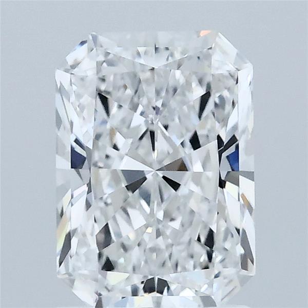 1.57 Carat Radiant Shaped, Ideal Cut, D Color, VVS2 Clarity, IGI Certified Lab Grown Diamond